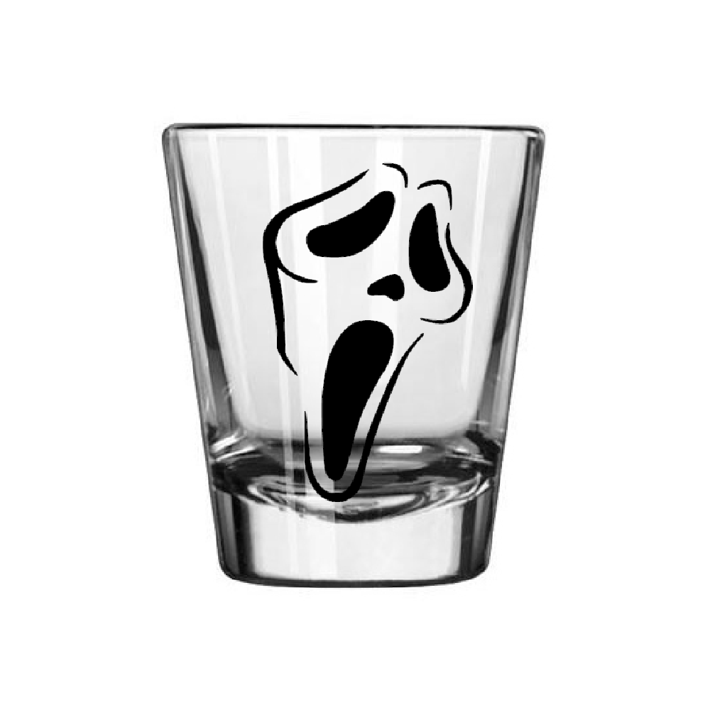 Scream Ghostface Shot Glass Barware Horror Halloween Metaphysical