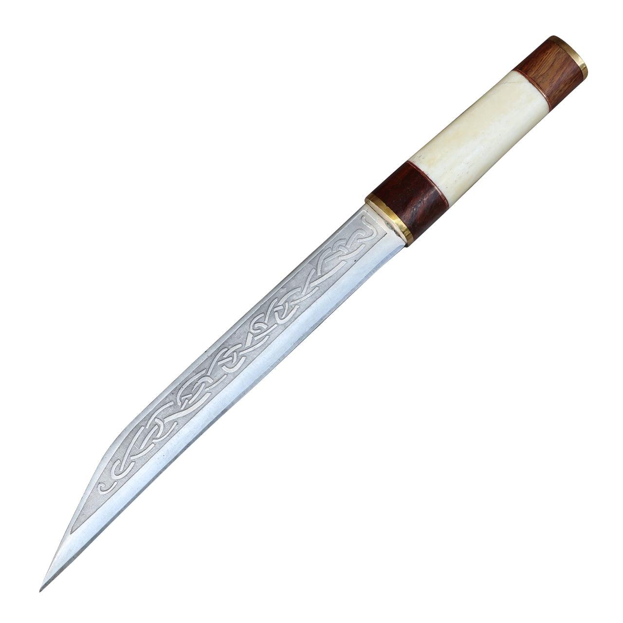 Seax Viking Hilda D2 Steel Sheesham Wood Bone Handle