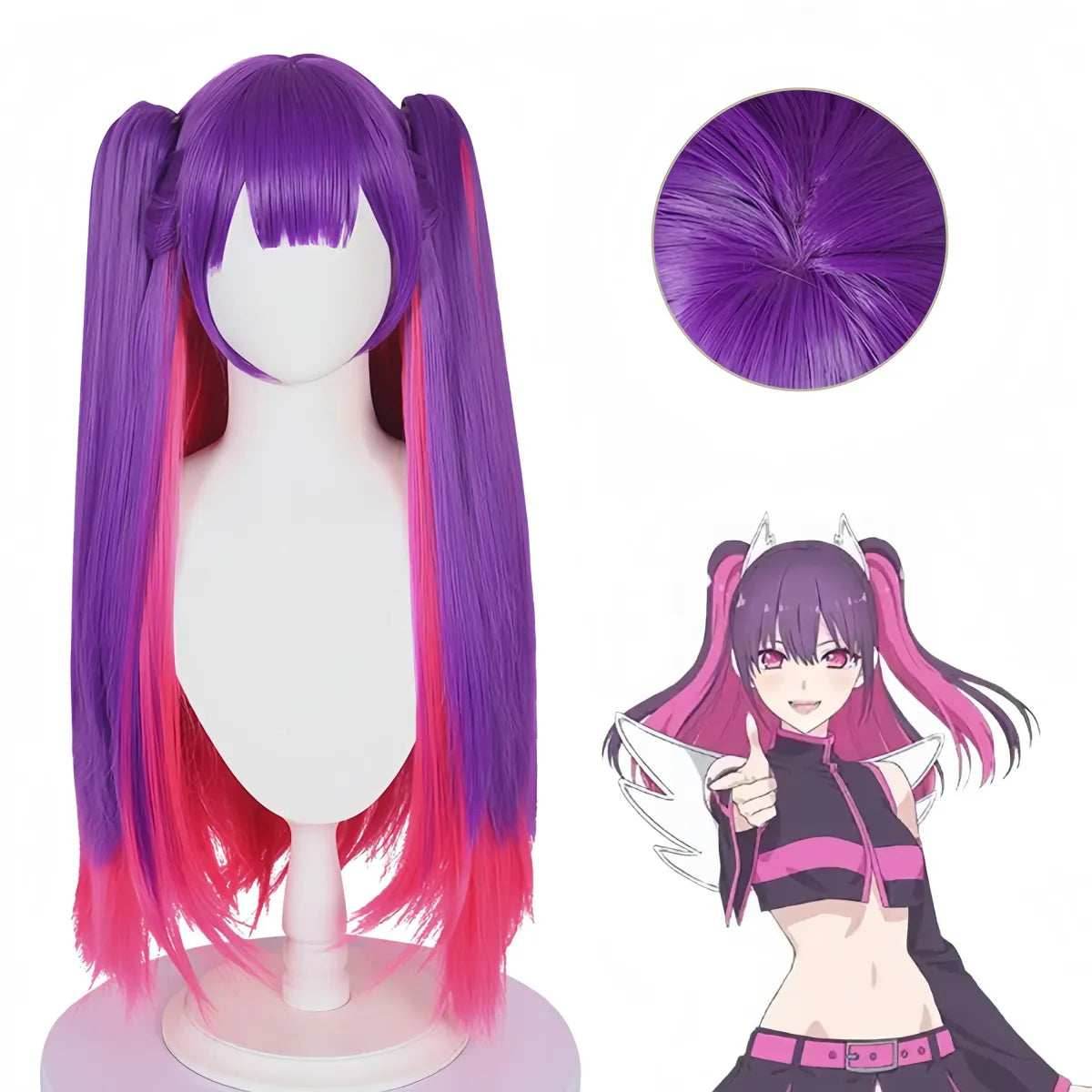 2.5D Seduction Miriella Cosplay Costume with Wings – Full Set - XS / Wig Only