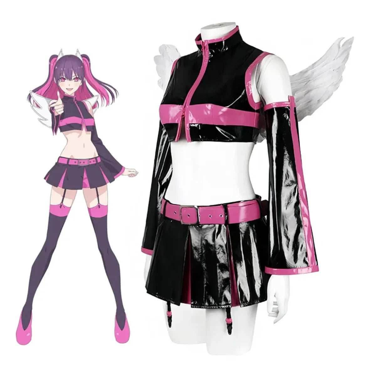 2.5D Seduction Miriella Cosplay Costume with Wings – Full Set - XS / Wings Only