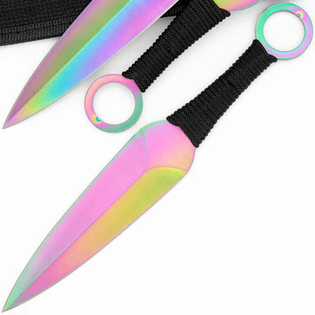 Serpent Strike Throwing Rainbow Kunai Set