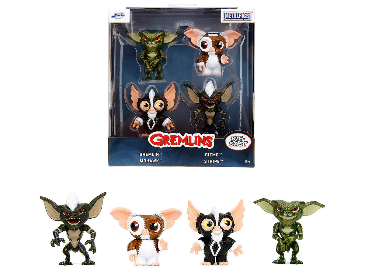 Set of 4 Diecast Figures "Gremlins" (1984) Movie "Metalfigs" Series Diecast Models by Jada