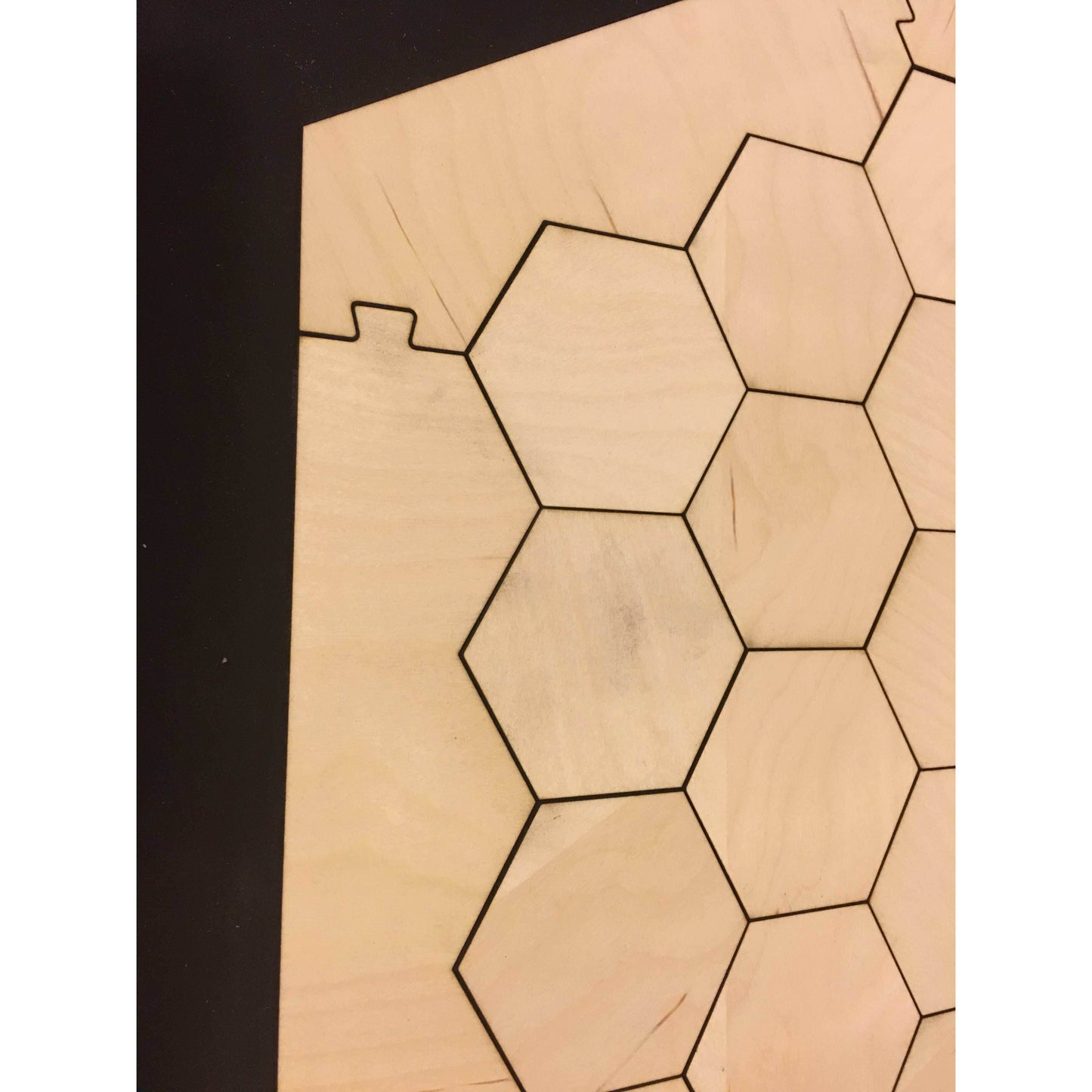 Catan Compatible Blank Wood Game Board Set and Border Pieces - 