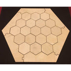 Catan Compatible Blank Wood Game Board Set and Border Pieces - 
