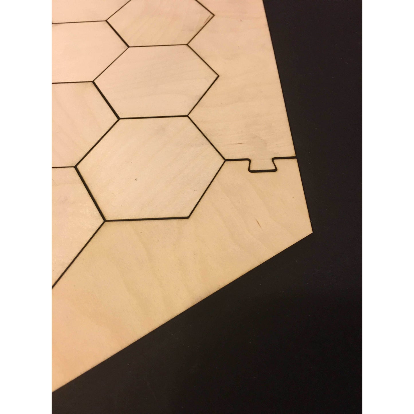 Catan Compatible Blank Wood Game Board Set and Border Pieces - 