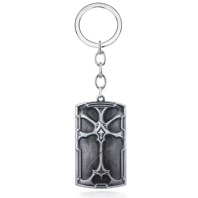 SG High Quality Dark Souls 3 Artorias Sword Keychains Pendants Abyss Walker Knights Sword Men Car Bag Keyring Cosplay Jewelry