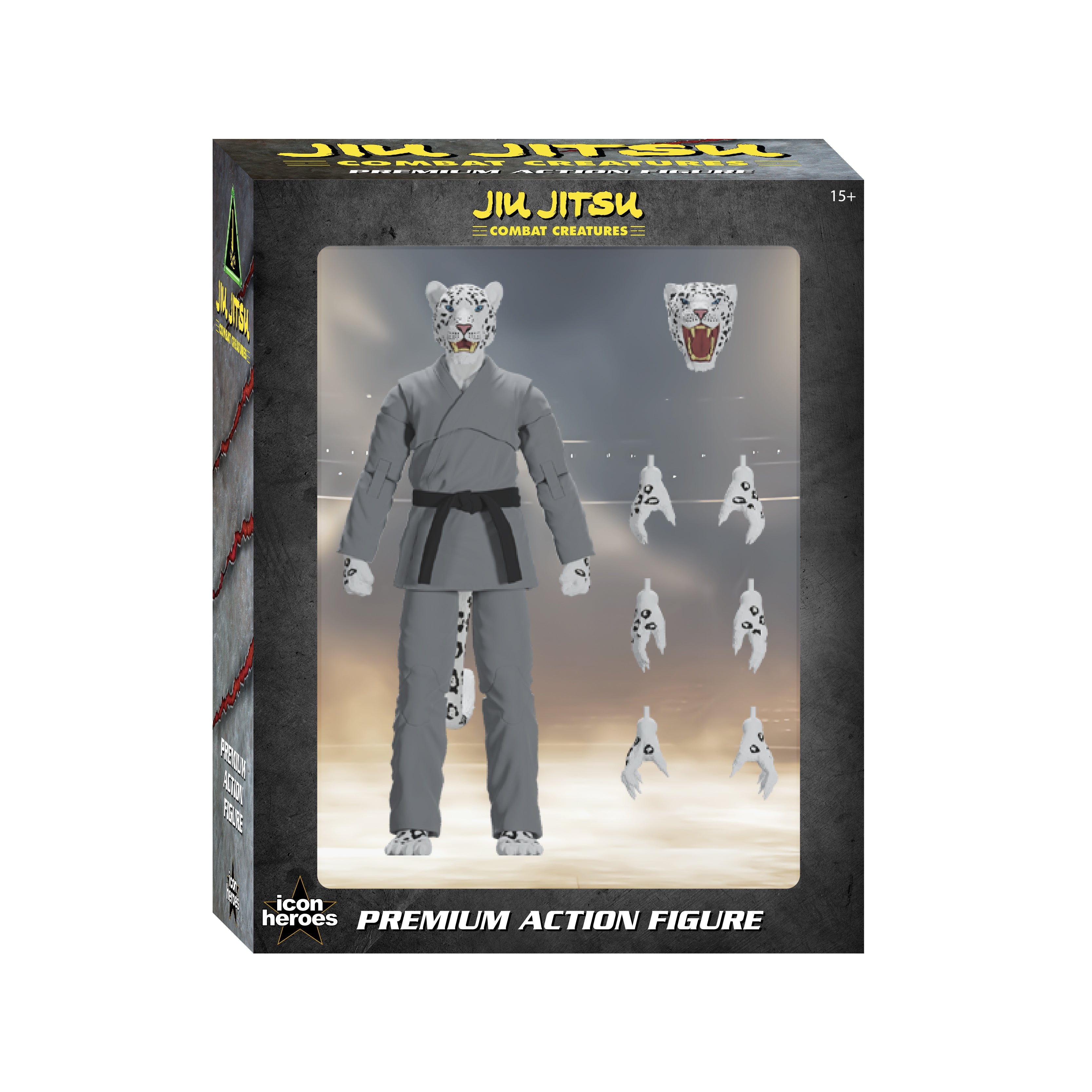 Jiu Jitsu Combat Creatures Shadow 'Ice' the Snow Leopard Action Figure