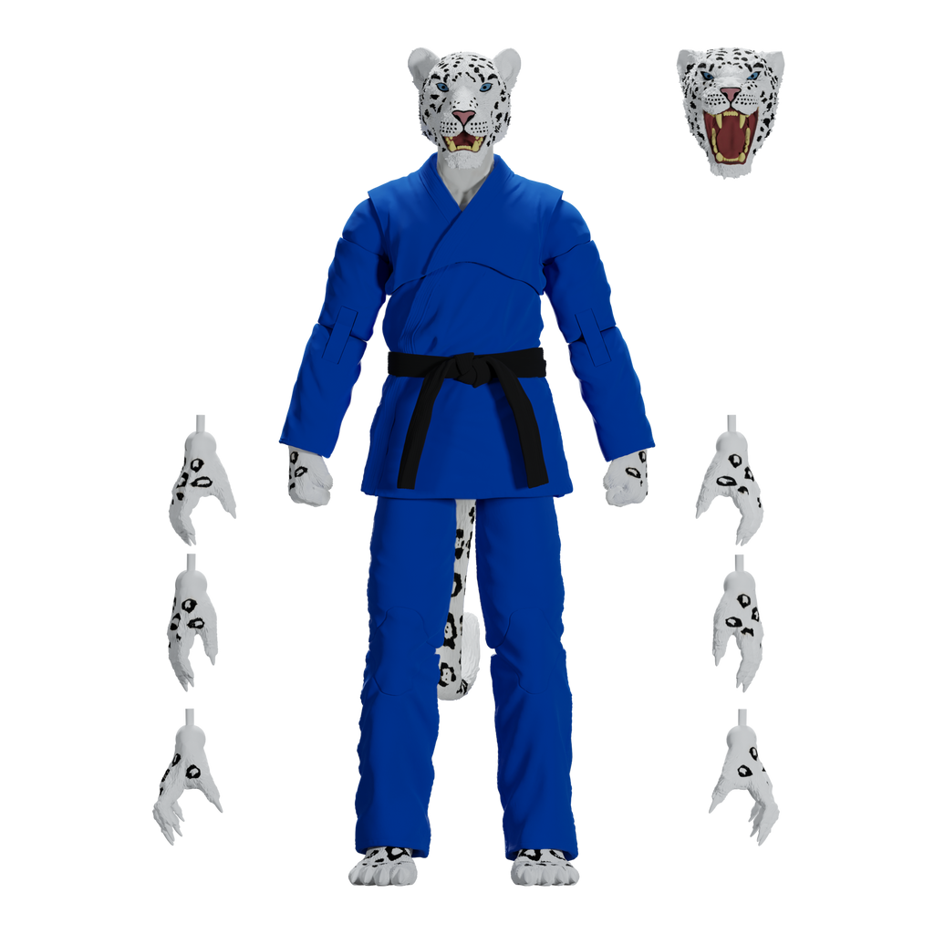 Jiu Jitsu Combat Creatures Shadow 'Ice' the Snow Leopard Action Figure