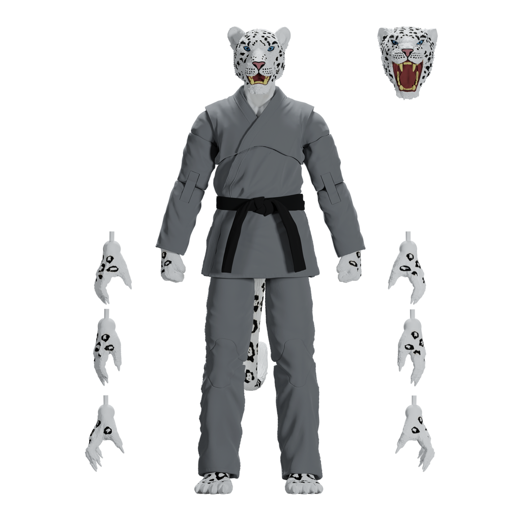Jiu Jitsu Combat Creatures Shadow 'Ice' the Snow Leopard Action Figure