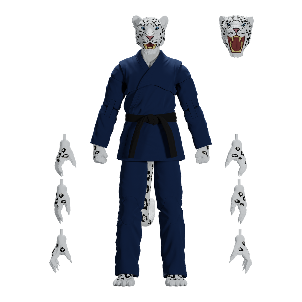 Jiu Jitsu Combat Creatures Shadow 'Ice' the Snow Leopard Action Figure