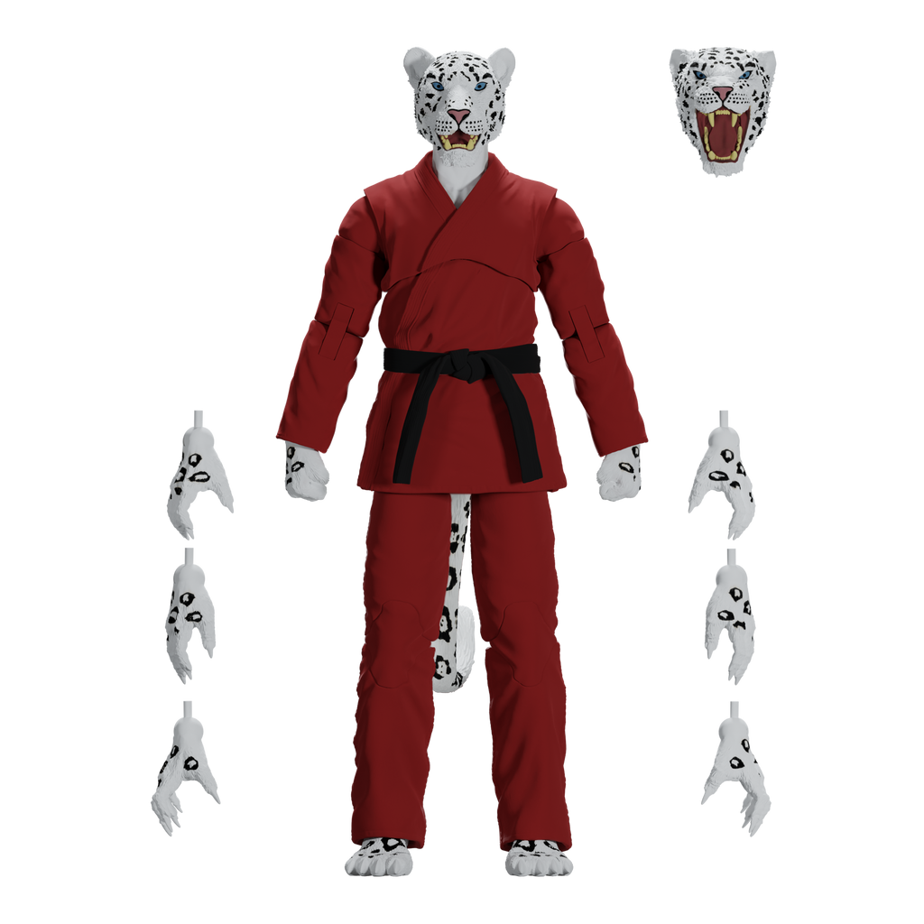 Jiu Jitsu Combat Creatures Shadow 'Ice' the Snow Leopard Action Figure
