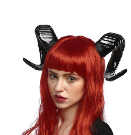 Sheep Horn Headband Devil Demon Horns Headband For Halloween Costume Cosplay Photo Props