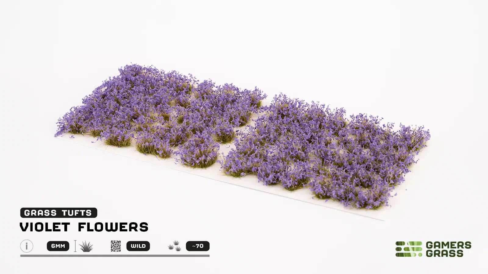 Gamers Grass Tufts: Violet Flowers- Wild - 