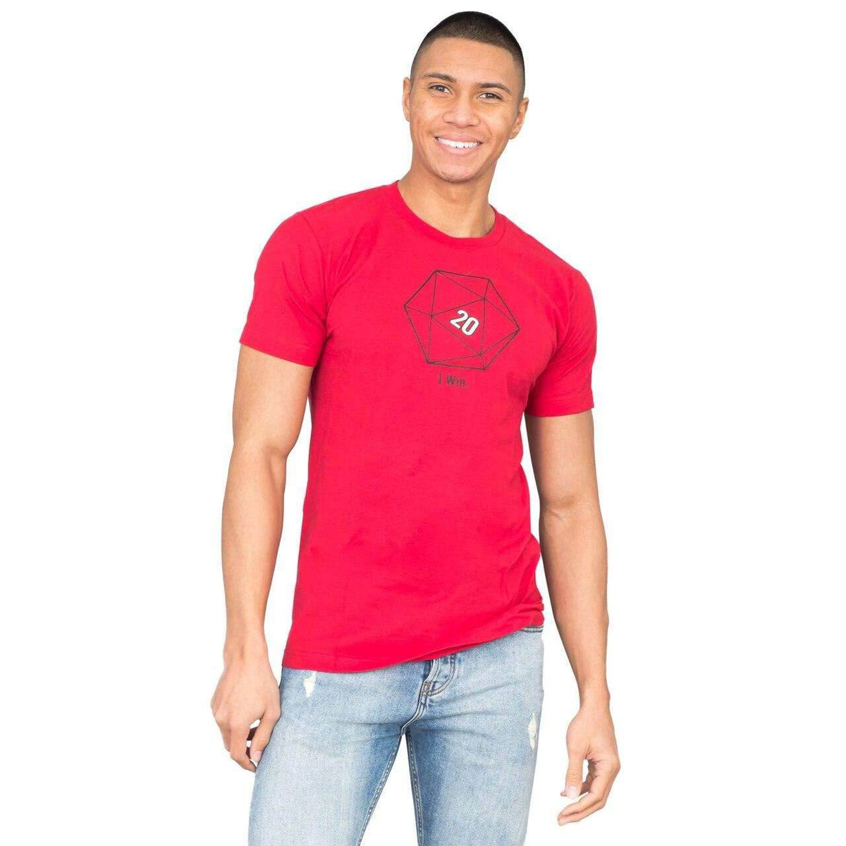 Sheldon Cooper 20 Sided Dice D20 Adult Red T-shirt - S