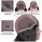 Short Curly Bob Brazilian Human Hair Wigs Lace Frontal Closure Deep Wave Wigs For Black Women Lace Front Human Hair Wigs For Black Women Gifts for Girlfriends
