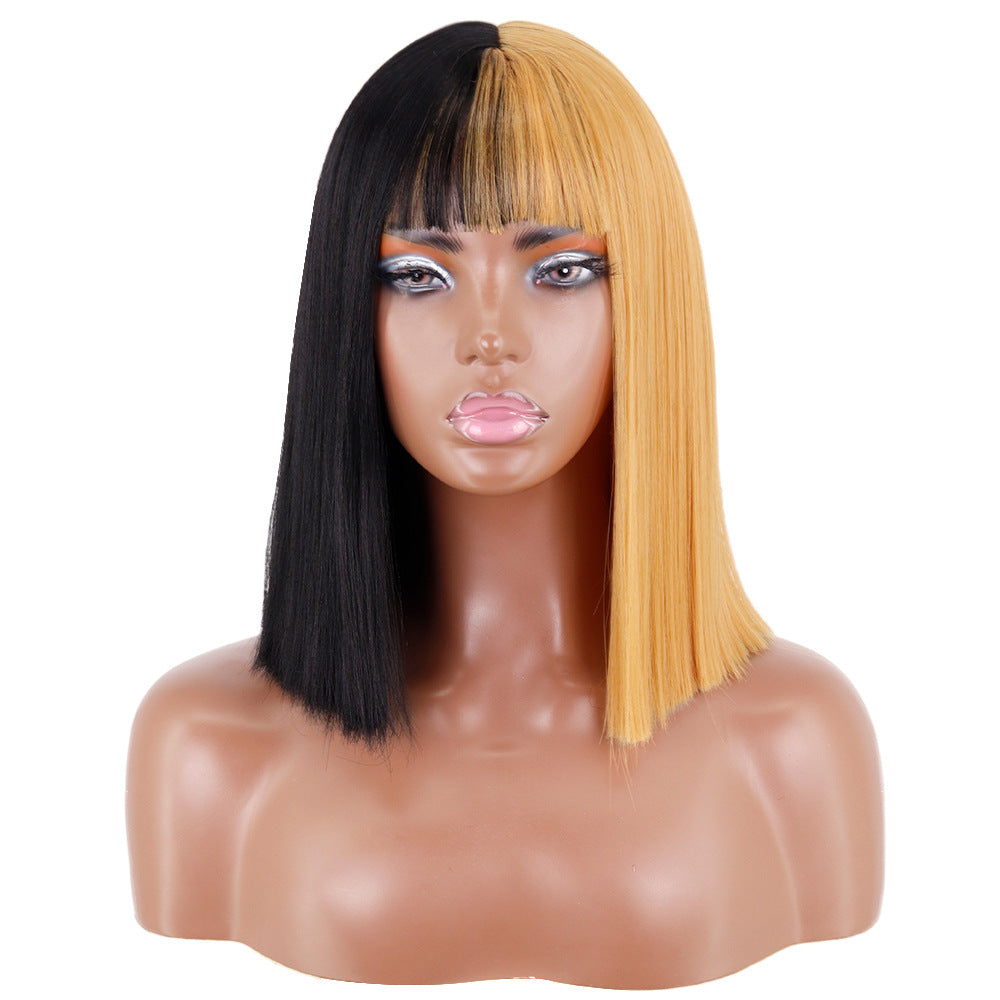 Short Straight Bangs Chemical Fiber Wig