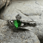 Dalkey Petite Claddagh Ring - 6 / Blue