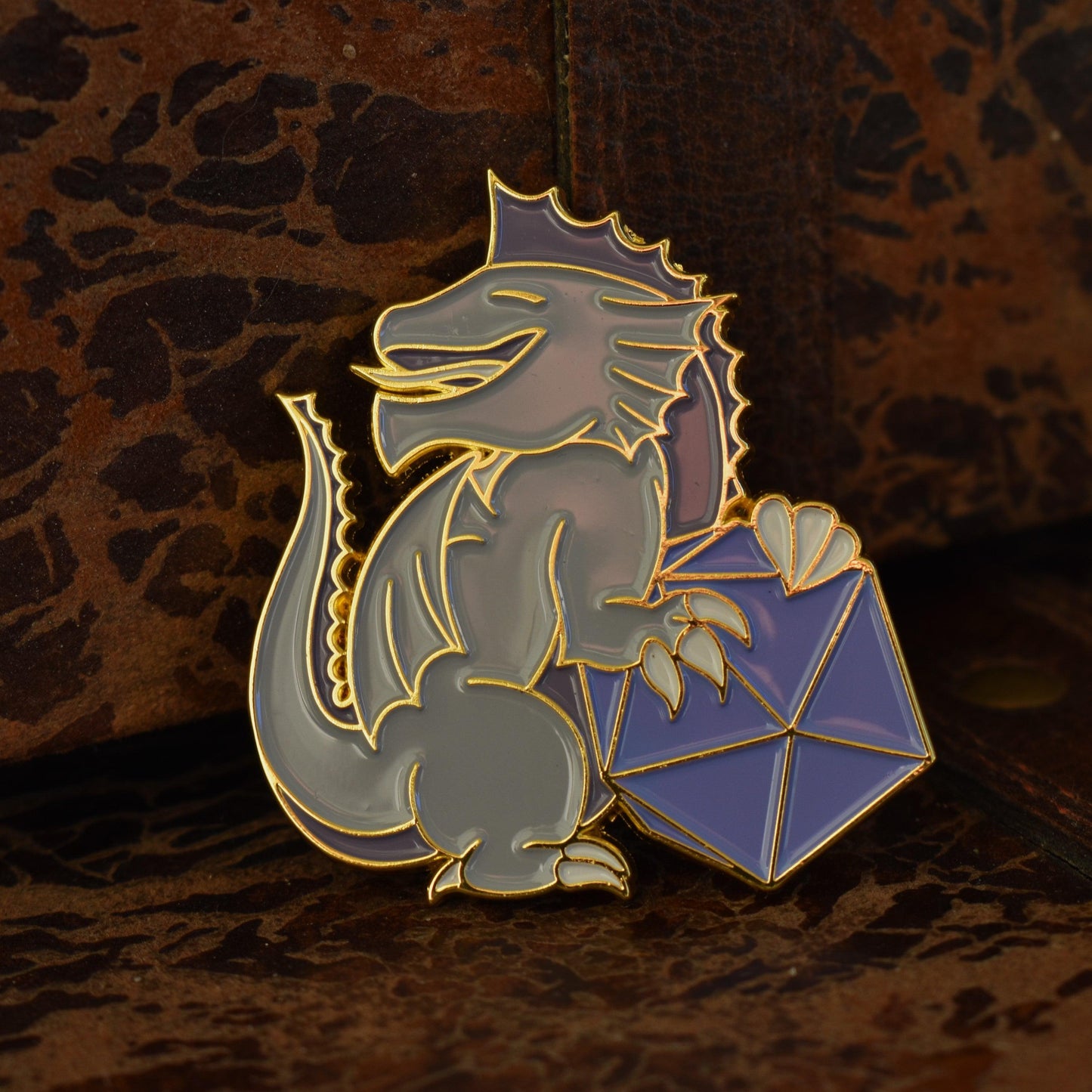 Silver Dragon Pin