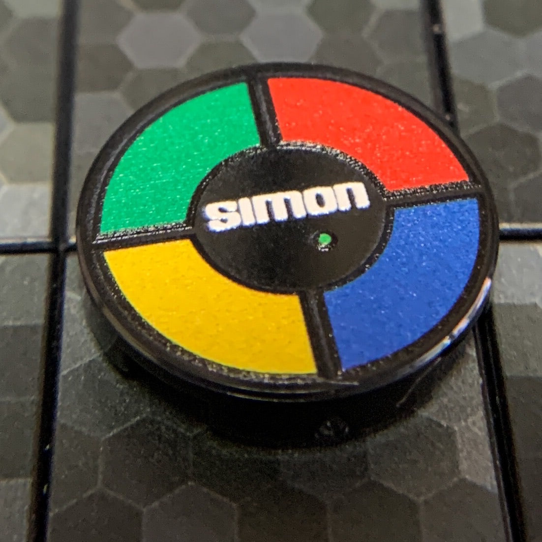 Simon - Custom Printed 2x2 Round Tile made using LEGO part