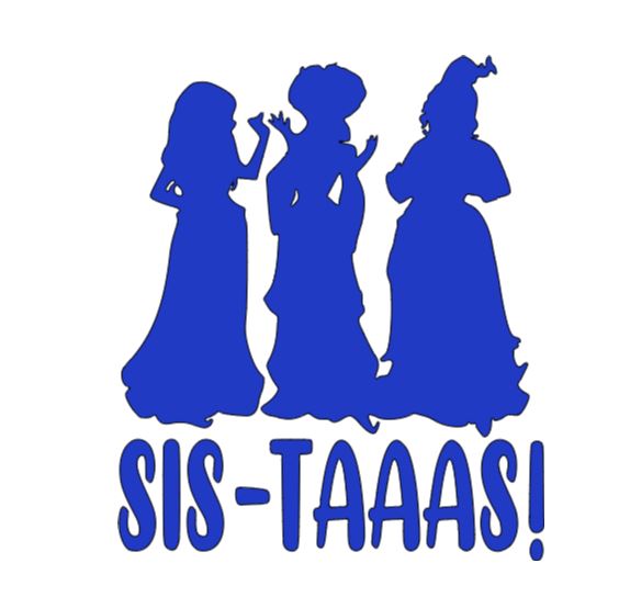 Sistahs Hocus Pocus Witch Vinyl Decal Sticker Halloween Horror Metaphysical