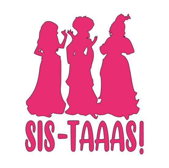 Sistahs Hocus Pocus Witch Vinyl Decal Sticker Halloween Horror Metaphysical