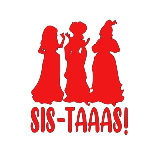 Sistahs Hocus Pocus Witch Vinyl Decal Sticker Halloween Horror Metaphysical
