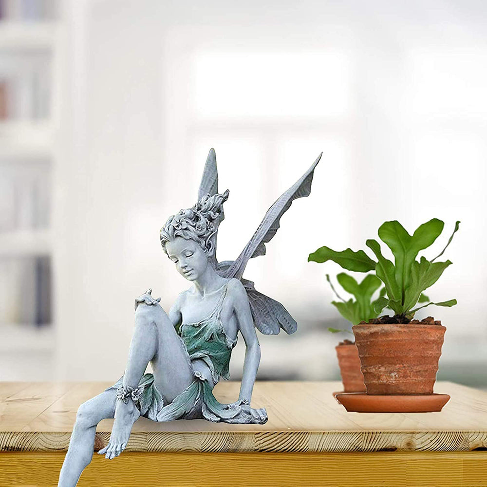 Sitting Fairy Statue for Garden