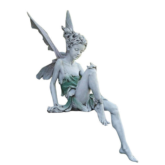 Sitting Fairy Statue for Garden