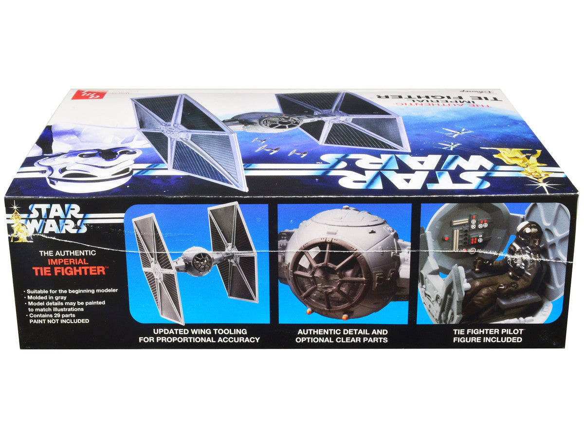 Skill 2 Model Kit Imperial Tie Fighter "Star Wars" (1977) Movie Model by AMT