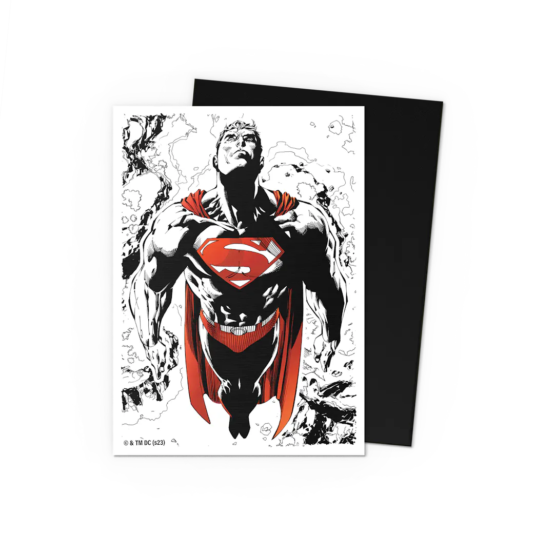 Superman Core (Red/White Variant) - Matte Dual Art Sleeves - Standard Size