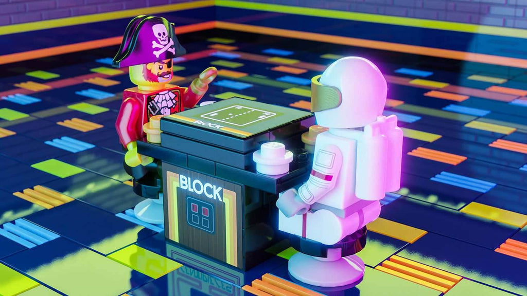 Block 2-Player Classic Arcade made using LEGO parts - B3 Customs - 