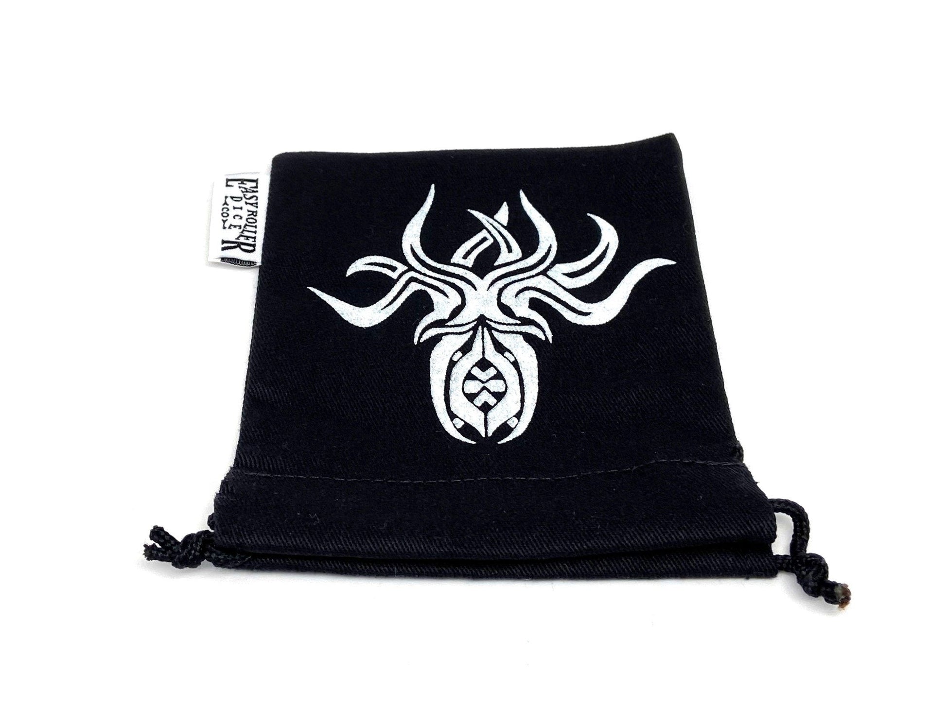 Small Cotton Twill Dice Bag - Cthulhu Design