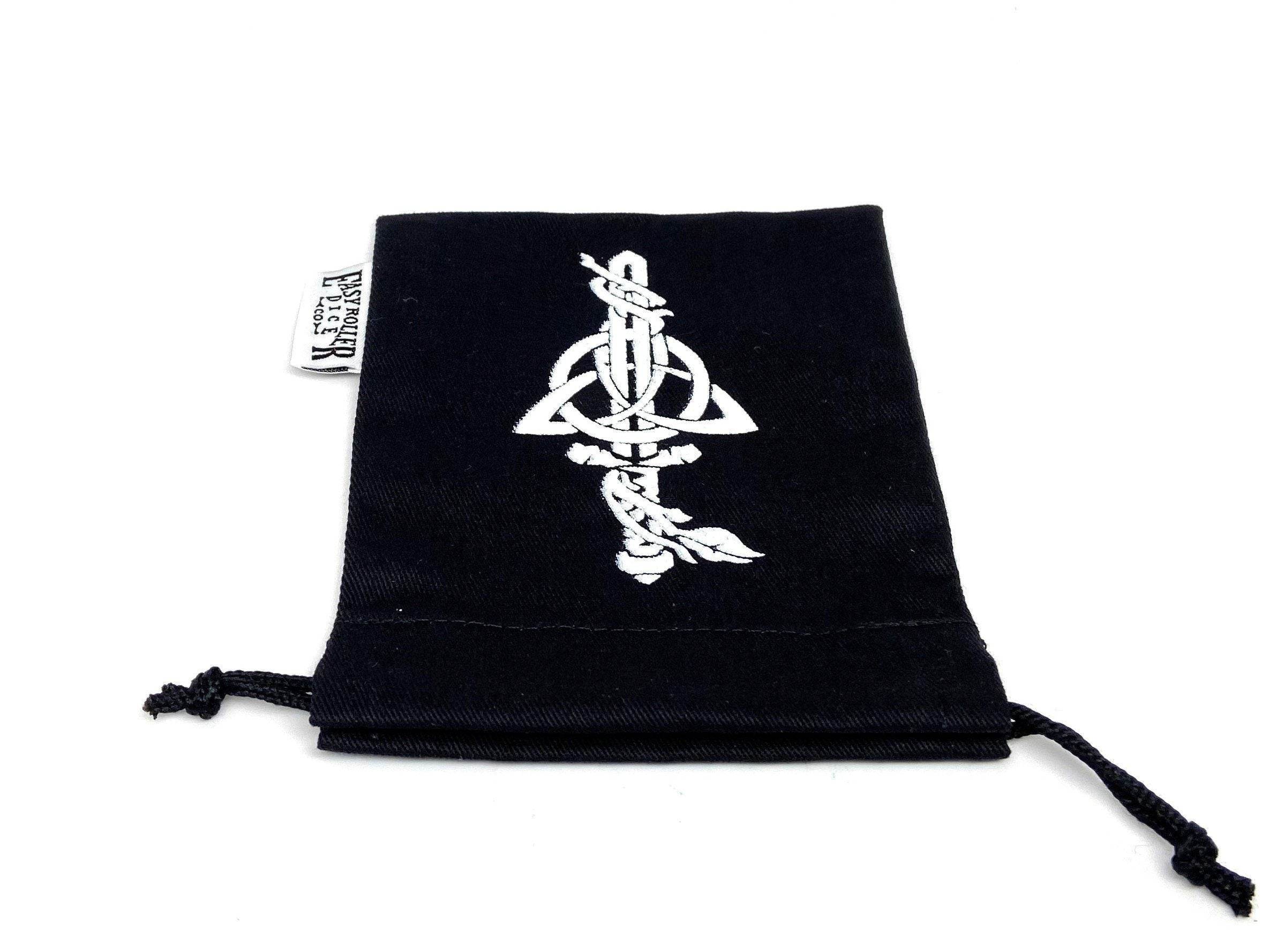 Small Cotton Twill Dice Bag - Dagger Design - 