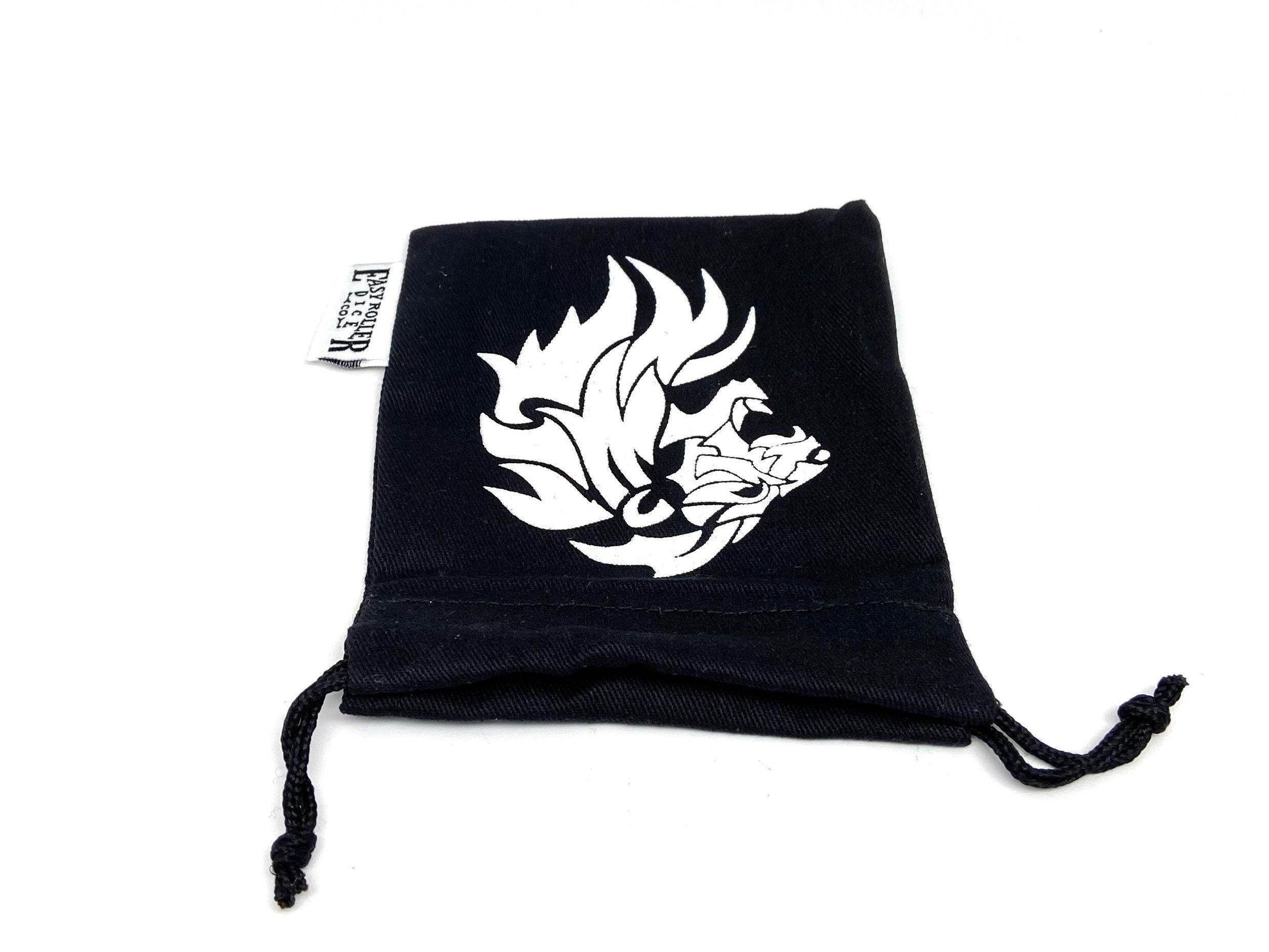 Small Cotton Twill Dice Bag - Lion Design - 