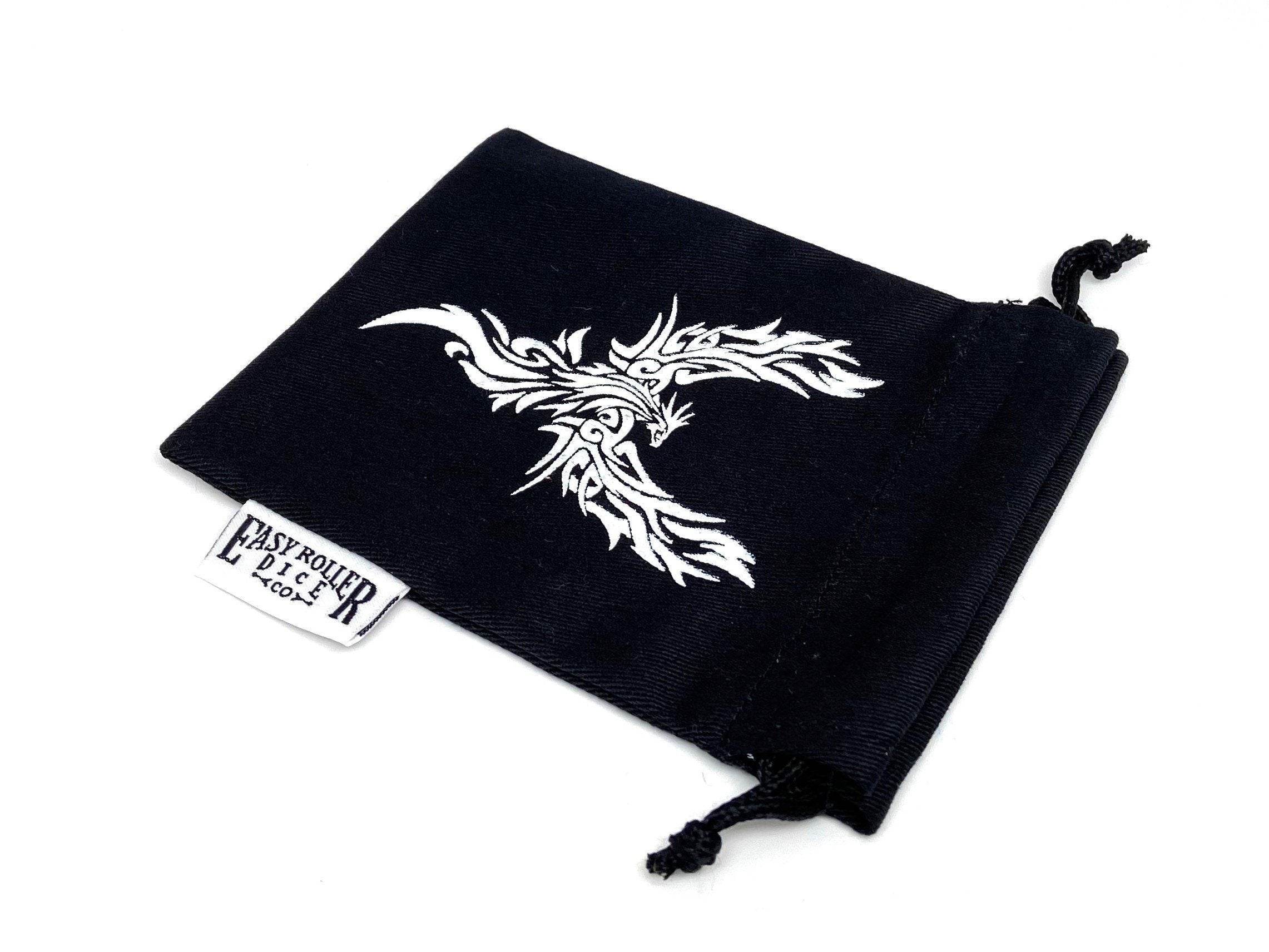 Small Cotton Twill Dice Bag - Phoenix Design - 