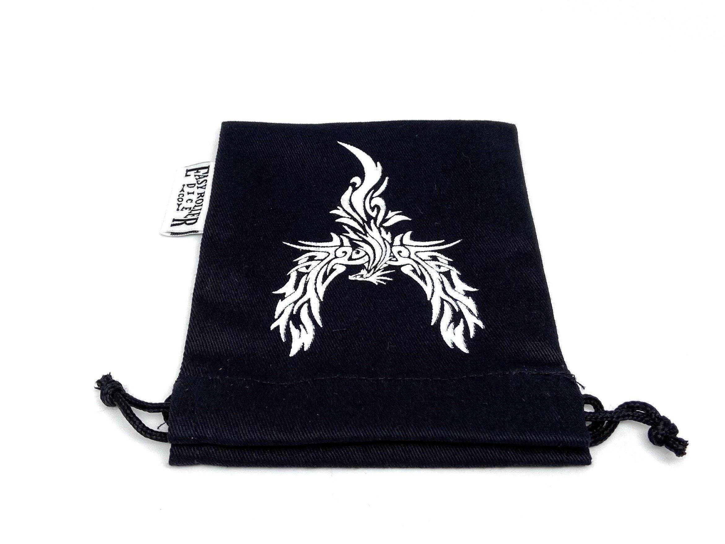 Small Cotton Twill Dice Bag - Phoenix Design - 