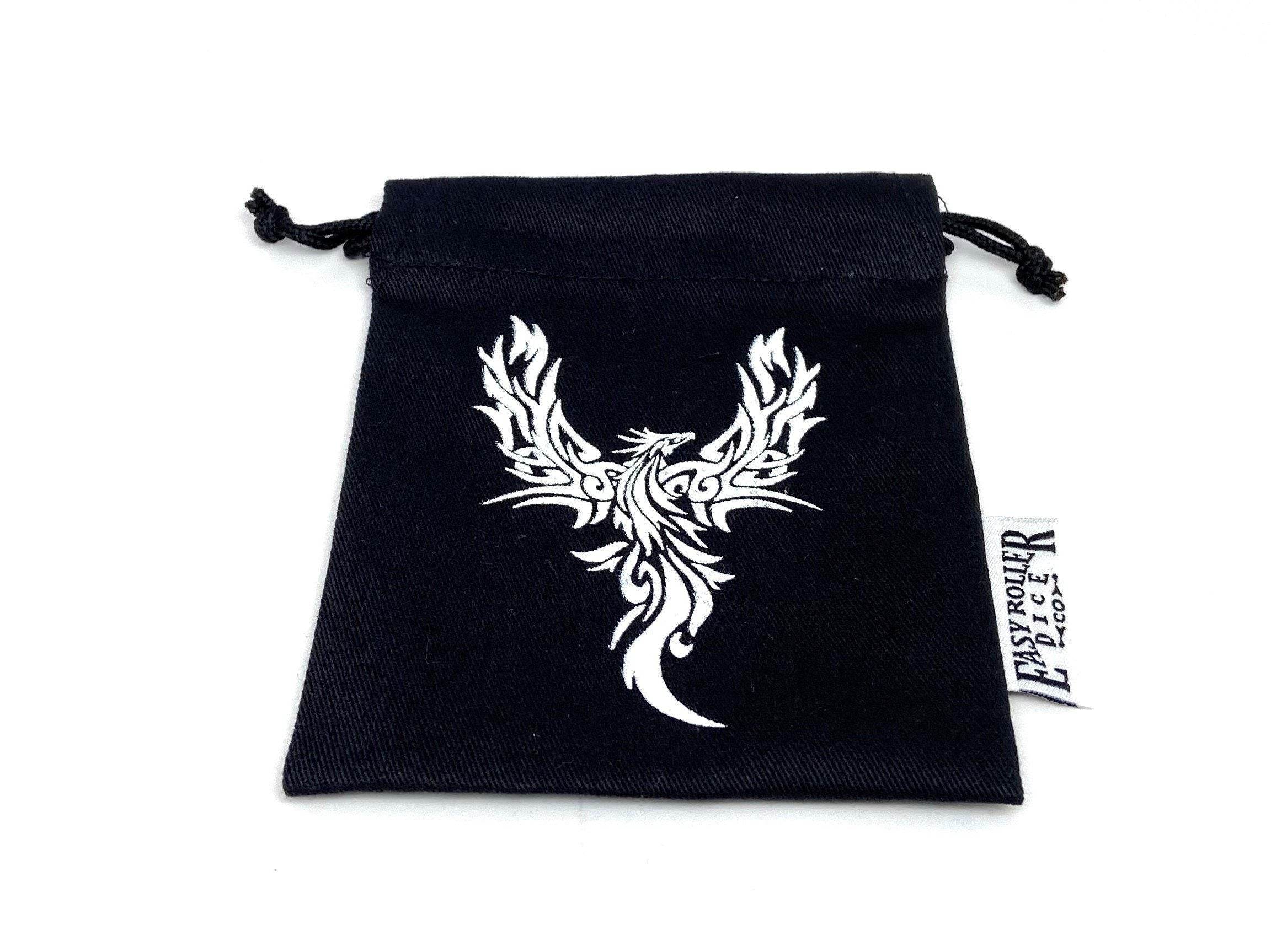 Small Cotton Twill Dice Bag - Phoenix Design - 