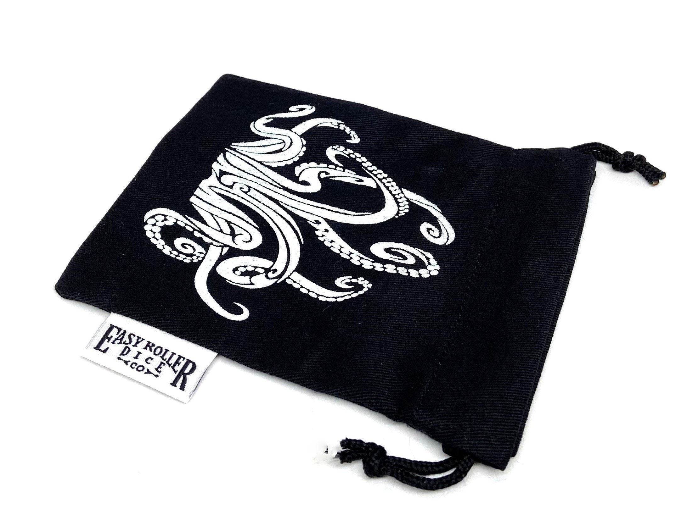 Small Cotton Twill Dice Bag - Tentacles Design - 