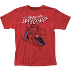 Spider-Man Spidey Swinging Marvel Comics Adult Graphic T-Shirt - S