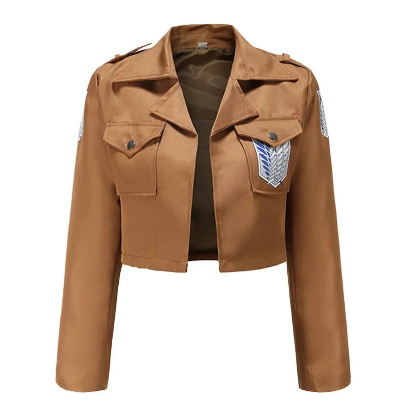 SN55Anime Attack on Titan Cosplay Shingeki no Kyojin Cosplay Costume Jacket Coat Eren Legion Jackets Halloween Costume for @54WE