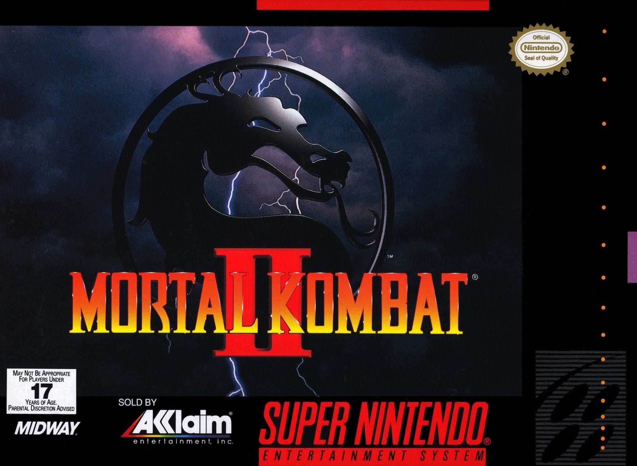 Mortal Kombat II (Super Nintendo) - Game Manual Only
