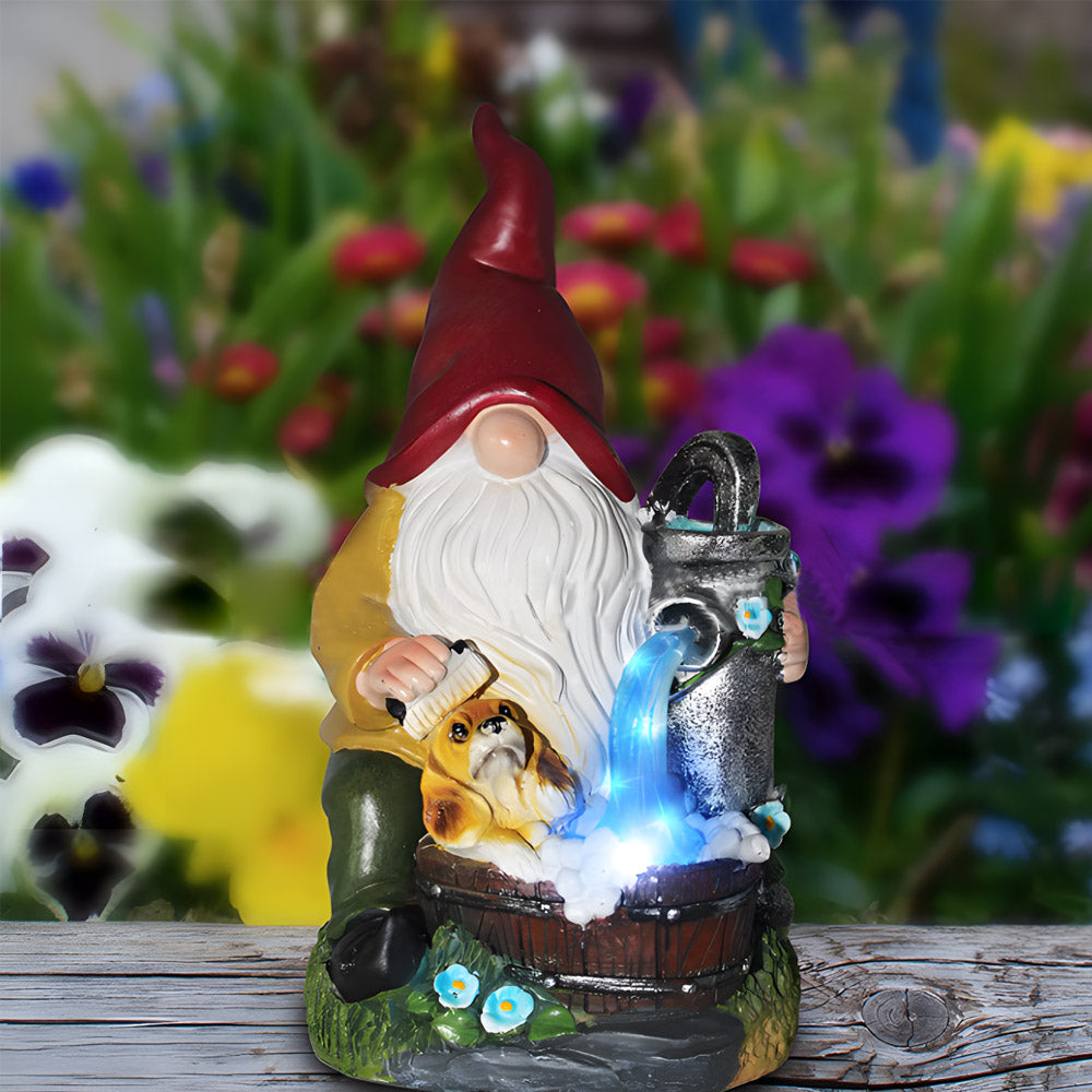 Solar Powered Outdoor LED Lighting Decorative Garden Gnome