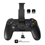 Solid Sustainable Black Bluetooth 2.4GHz Wireless Gamepad Controller Compatible With PC Smartphones Laptop