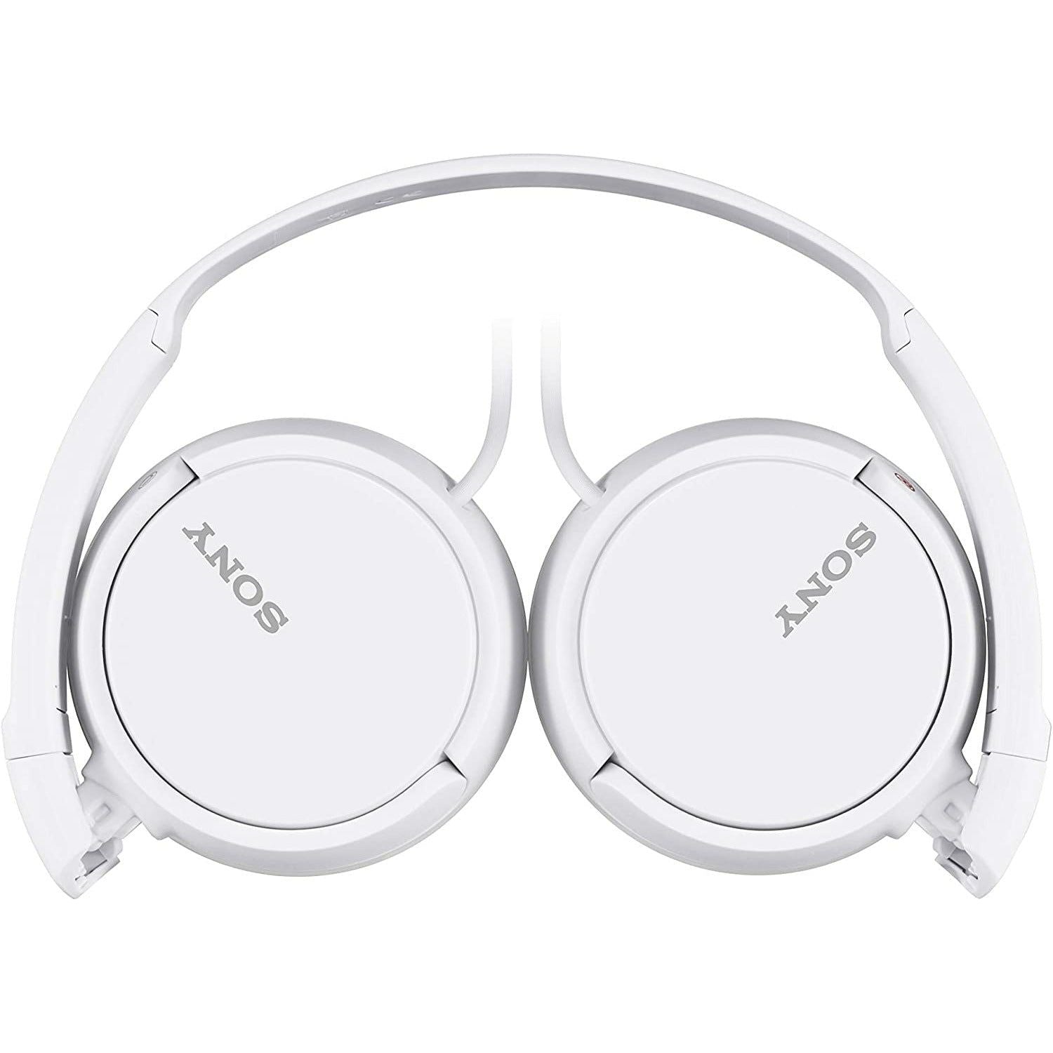 Sony ZX Series Wired On-Ear Headphones, White MDR-ZX110