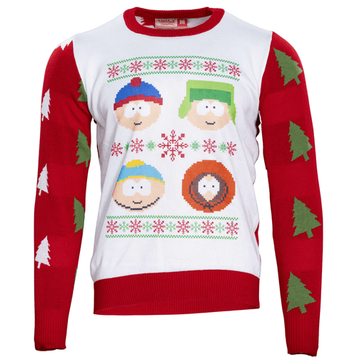 South Park Stan Kyle Cartman Kenny Faces Christmas Sweater