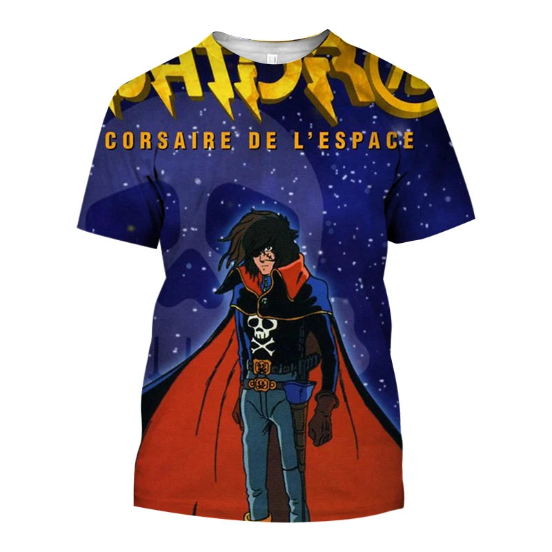 Space Pirate Captain Harlock Albator T-Shirts