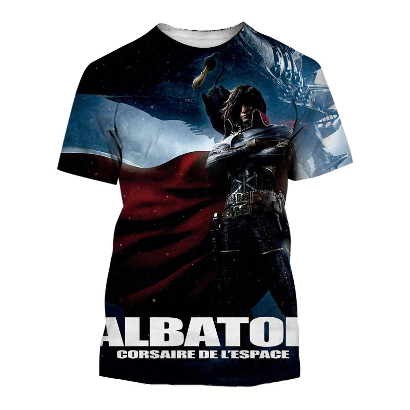 Space Pirate Captain Harlock Albator T-Shirts