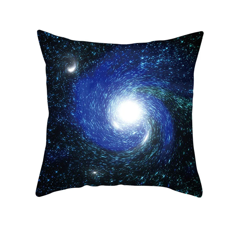 Space science fiction black hole pattern cushion cover for home living room sofa bedroom decorative pillowcase