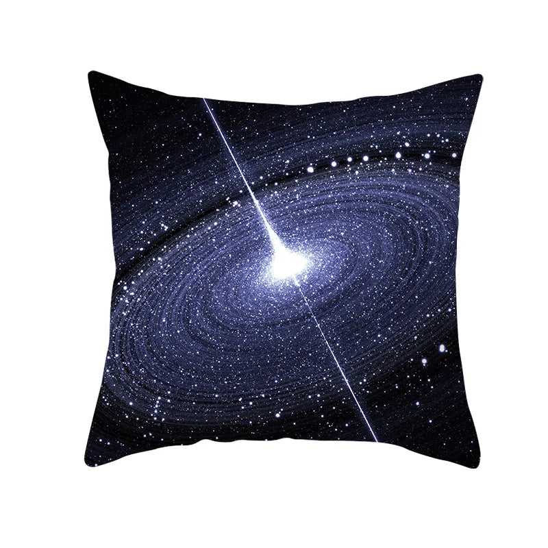 Space science fiction black hole pattern cushion cover for home living room sofa bedroom decorative pillowcase