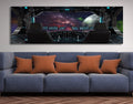 Space Travel Space Ship Window Canvas Wall Art